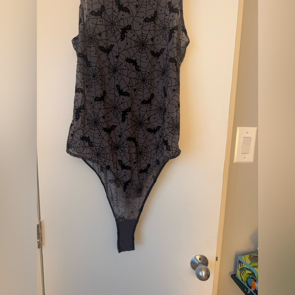 Torrid Spiderweb Flocked Body Suit 🕸️